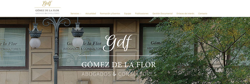 Nueva imagen Gómez de la Flor: Logotipo y página web