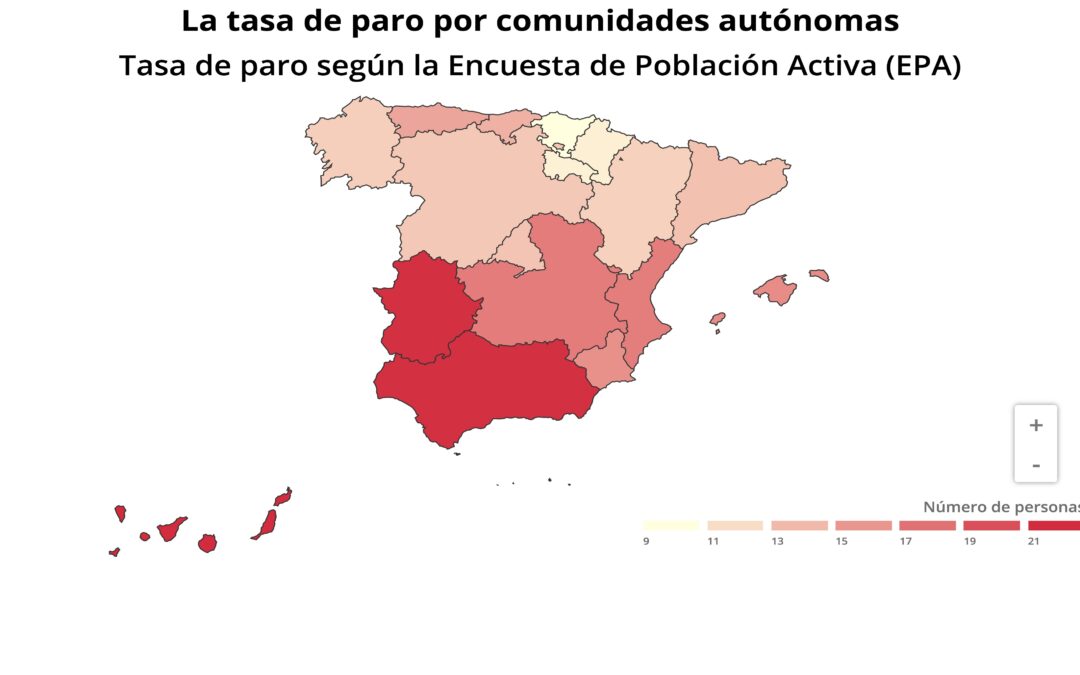 El paro subió en siete comunidades y todas destruyeron empleo menos Baleares