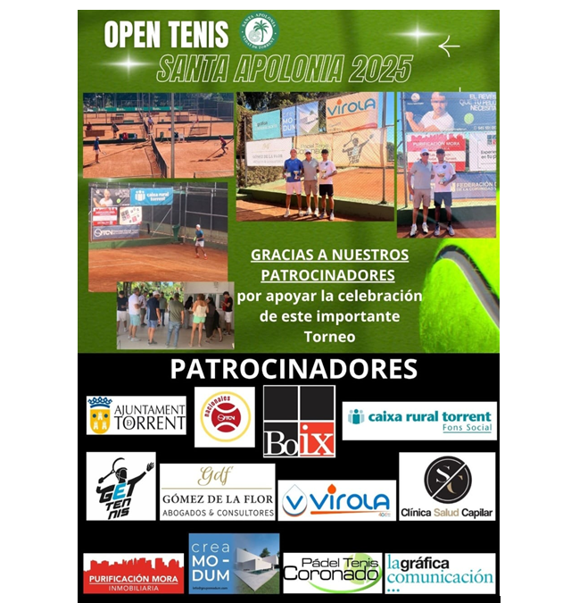 PATROCINADORES OPEN TENIS SANTA APOLONIA 2025